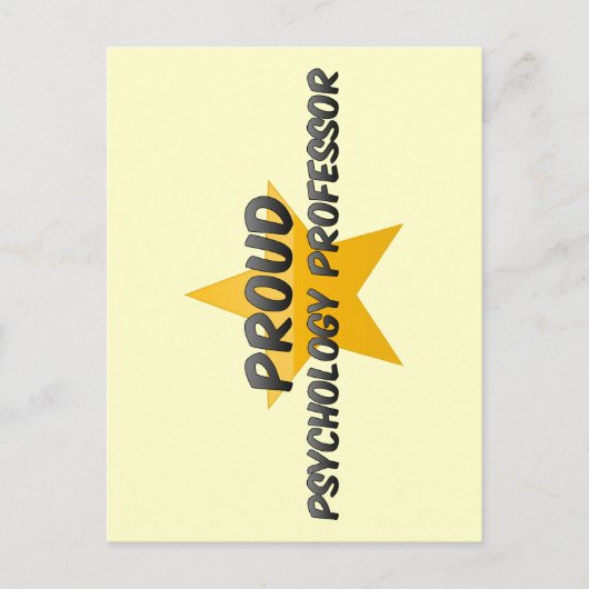 心理学誇りを持った教授 ポストカード (正面)