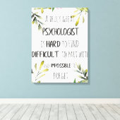 心理学鑑賞別の贈り物 キャンバスプリント (インサイチュ (ウッドフロア))