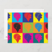 心理学 ポップアート ポストカード (正面/裏面)