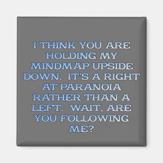 心理学：偏執的な人の勉強 マグネット (正面)