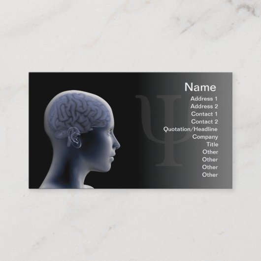 心理学 名刺 (正面)