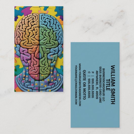 心理学 名刺 (正面/裏面)