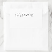 心理学 長方形シール (バッグ)