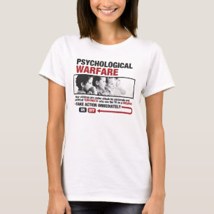 心理戦争の女性のTシャツ Tシャツ