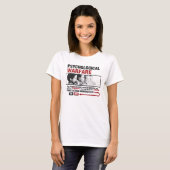 心理戦争の女性のTシャツ Tシャツ (正面フル)