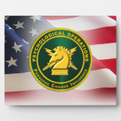 心理操作PSYOPS陸軍退役軍人 フォトプラーク (正面)