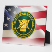 心理操作PSYOPS陸軍退役軍人 フォトプラーク (側面)