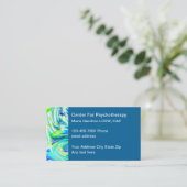 心理療モダン法士精神衛生名刺 名刺 (スタンド正面)