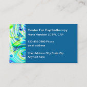 心理療モダン法士精神衛生名刺 名刺 (正面)