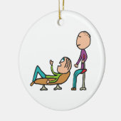 心理療法カウンセリング及びセラピー セラミックオーナメント (左)