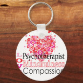 心理療法士は思いやりがある キーホルダー (正面)