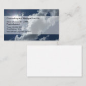 心理療法士カウンセリングスカイビジネスカード 名刺 (正面/裏面)