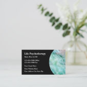 心理療法士カウンセリング業務 名刺 (スタンド正面)