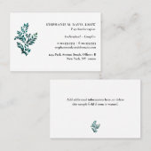 心理療法士グリーンプラントユーロ名刺 名刺 (正面/裏面)