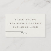 心理療法士セラピーカウンセ描ルハートボー 名刺 (裏面)