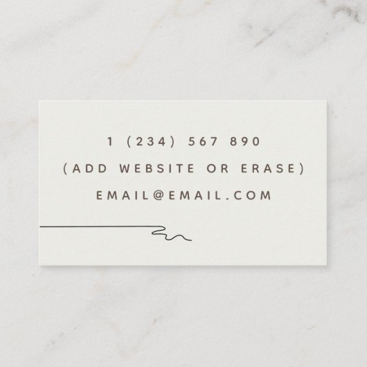 心理療法士セラピーカウンセ描ルハートボー 名刺 (裏面)