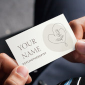 心理療法士セラピーカウンセ描ルハートボー 名刺