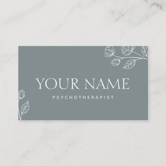 心理療法士ファミリーカウンセラミニマルーブ 名刺 (正面)