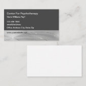 心理療法士モダン編集可能名刺 名刺 (正面/裏面)