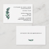 心理療法士ユーカリプトゥスヨーロッパビジネスカード 名刺 (正面/裏面)