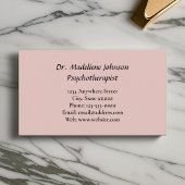 心理療法士又は心理学者さくらんぼ花 名刺