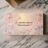 心理療法士又は心理学者さくらんぼ花 名刺