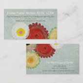 心理療法士臨床医心理教育 名刺 (正面/裏面)