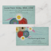 心理療法士臨床医心理教育 名刺 (正面/裏面)