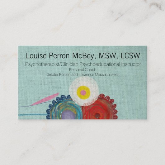 心理療法士臨床医心理教育 名刺 (正面)