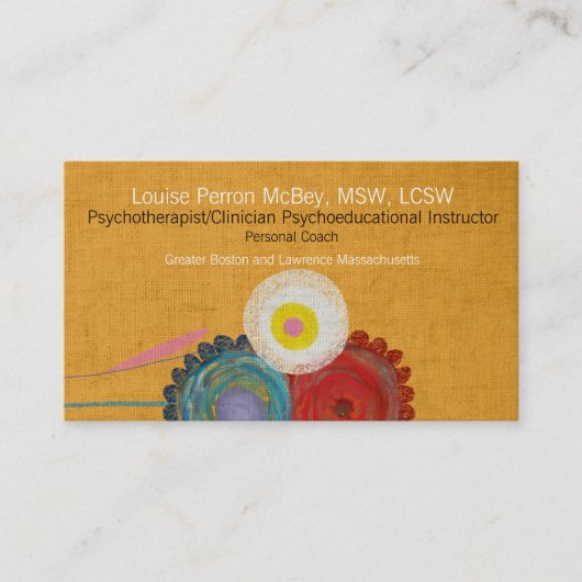 心理療法士臨床医心理教育 名刺 (正面)