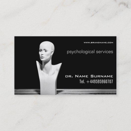 心理的なサービス 名刺 (正面)