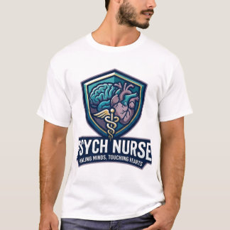 心理看護師 心を癒し 愛を伝える Tシャツ