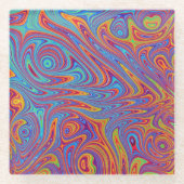 心痛質感 ガラスコースター (正面)