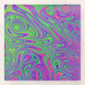 心痛質感 ガラスコースター (正面)