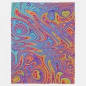 心痛質感 フリースブランケット (正面)