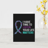 心的健康聞自殺を待つ時間がある カード (黄色い花)