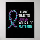 心的健康聞自殺を待つ時間がある ポスター (正面)