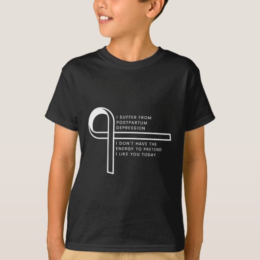 心的外傷後ストレス障害を患う Tシャツ (正面)
