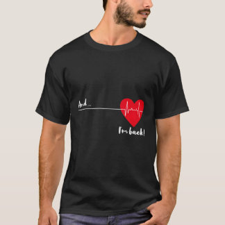 心科のハートの心電図に戻った Tシャツ