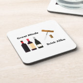 心素晴らしは人と同じように飲む コースター (左側)