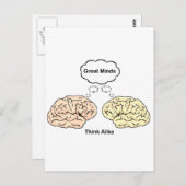 心素晴らしも考え同じ! ポストカード (正面/裏面)