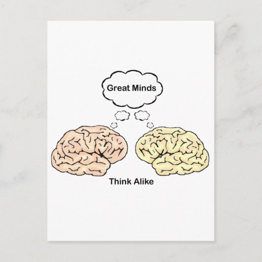 心素晴らしも考え同じ! ポストカード (正面)