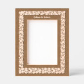 心縁ど型のつる植物離れ レーザー彫刻フレーム (正面)