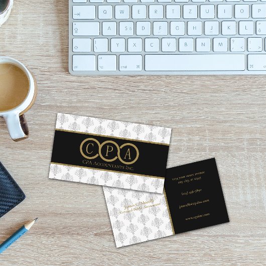 心肺動脈 |会計士プロフェッショナル白 |黒 名刺