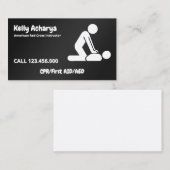 心肺蘇生インストラクター応急手当 名刺 (正面/裏面)