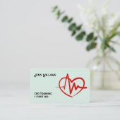 心肺蘇生インストラクター 名刺 (スタンド正面)