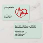 心肺蘇生インストラクター 名刺 (正面/裏面)