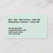 心肺蘇生インストラクター 名刺 (裏面)