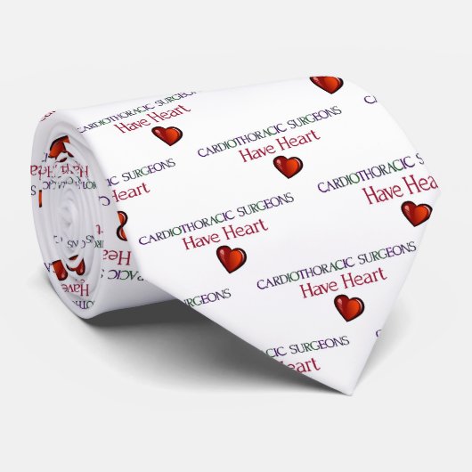心胸郭の外科医にはハートの首のネクタイがある ネクタイ (ロール)