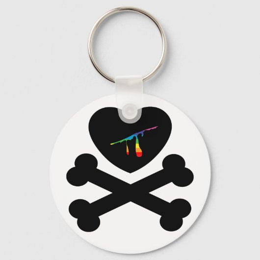 心臓と骨 キーホルダー (正面)